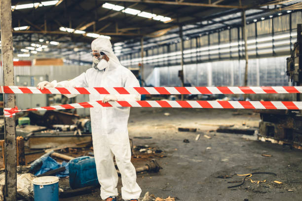 Professional Sewage Cleanup technician working in Mabton, WA